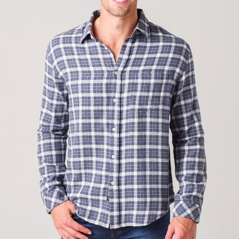 Rails Brushed Lennox Button Down Plaid Shirt NWT